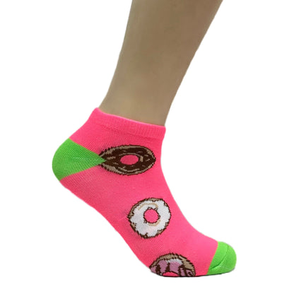 Yummy Donut Ankle Socks (Adult Medium - Women's Shoe Sizes 5 - 10)