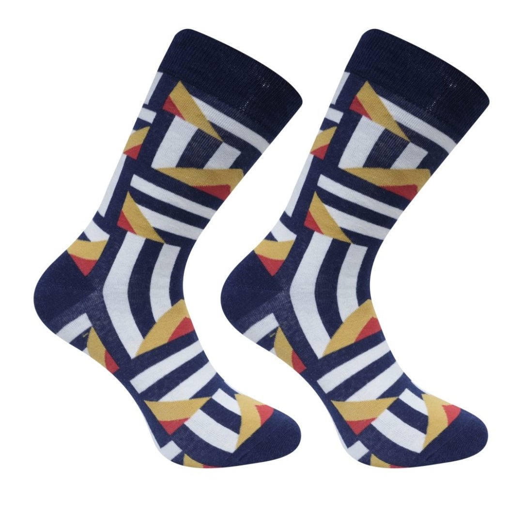 Zig - Zag Stripes Socks from the Sock Panda (Adult Large)
