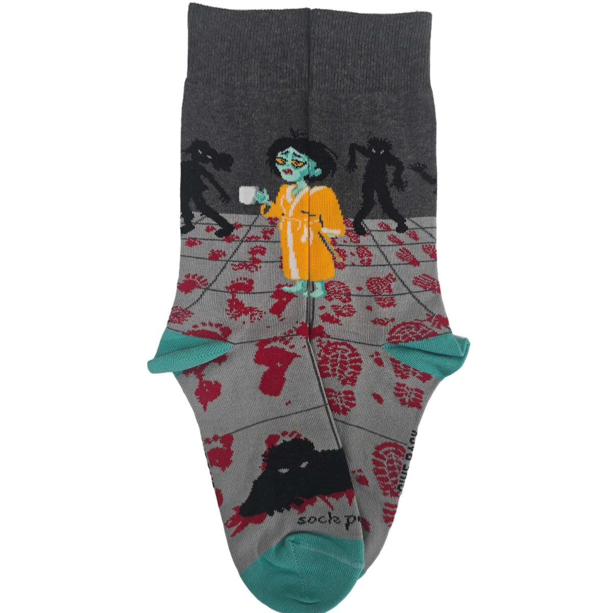 Zombie Good Morning Socks (Adult Medium - Women's Shoe Sizes 5 - 10)