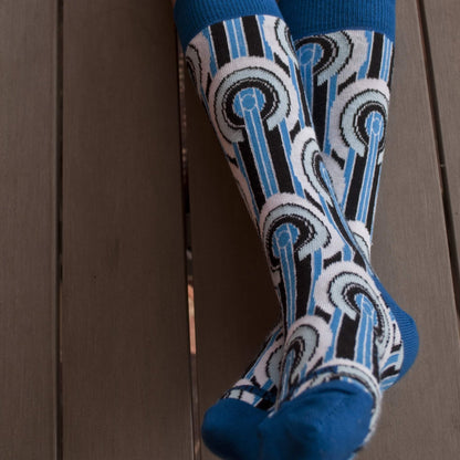 Art Deco Patterned Socks from the Sock Panda