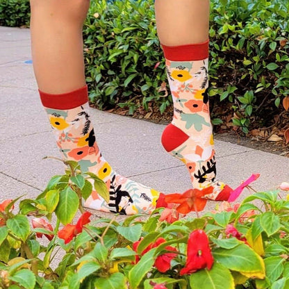 Artsy Plant Lady Socks from the Sock Panda (Adult Medium)