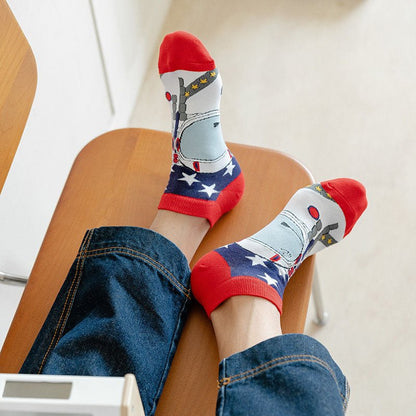 Astronaut Ankle Socks (Adult Large - Men's Shoe Sizes 8 - 12)