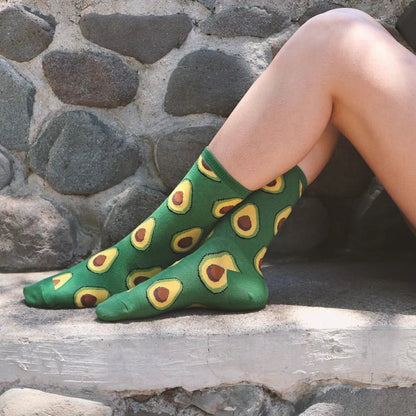 Avocado Patterned Socks from the Sock Panda