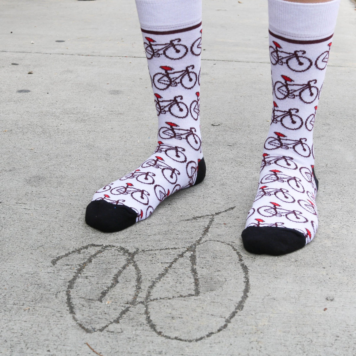 Bicycle Pattern Socks from the Sock Panda (Adult Small - Shoe Sizes 2 - 5)