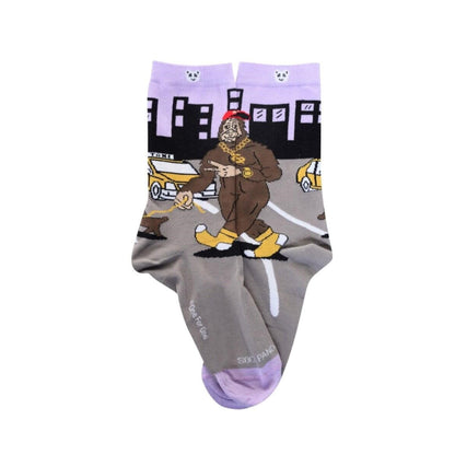 Big Foot Goes Hollywood Socks (Adult Medium - Women's Shoe Sizes 5 - 10)