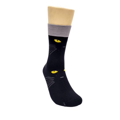 Black Cat Socks from the Socks Panda (Adult Medium - Women's Shoe Sizes 5 - 10)