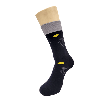 Black Cat Socks from the Socks Panda (Adult Medium - Women's Shoe Sizes 5 - 10)
