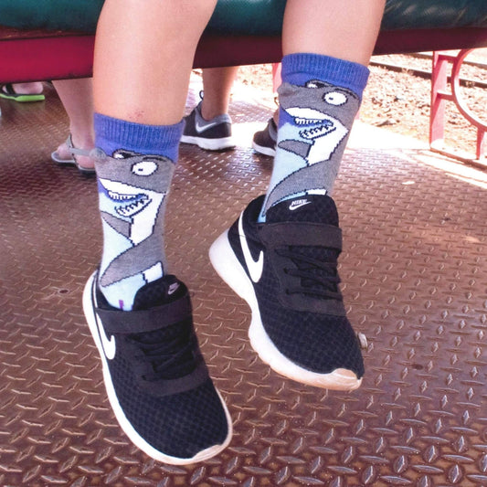 Bob the Shark Socks (Ages 3 - 7) from the Sock Panda