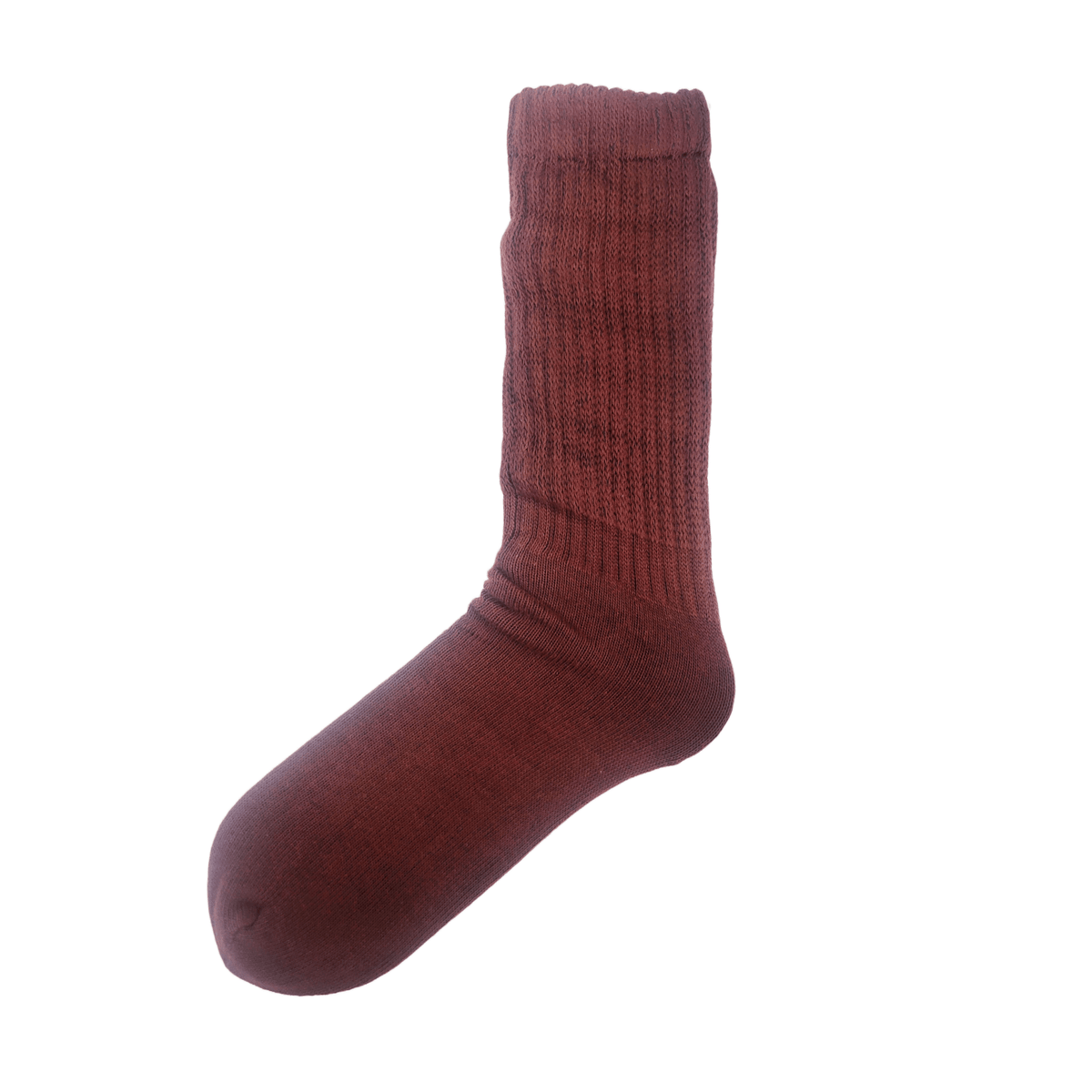 Brown Slouch Socks (Adult Medium - Women's Shoe Sizes 5 - 10) - Lightweight