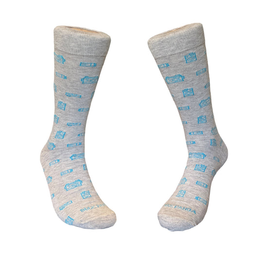 Camera Patterned Socks from the Sock Panda (Adult Large - Men's Shoe Sizes 8 - 12)