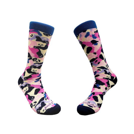 Camouflage Panda Socks from the Sock Panda (Adult Medium - Women's Shoe Sizes 5 - 10)