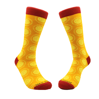 Celestial Sun Pattern Socks from the Sock Panda