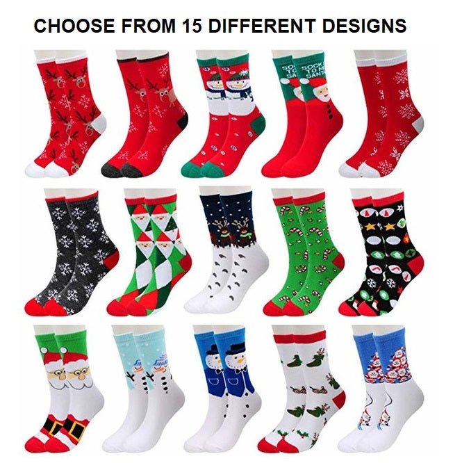 Christmas Holiday Socks (Adult Medium - Women's Shoe Sizes 5 - 10)
