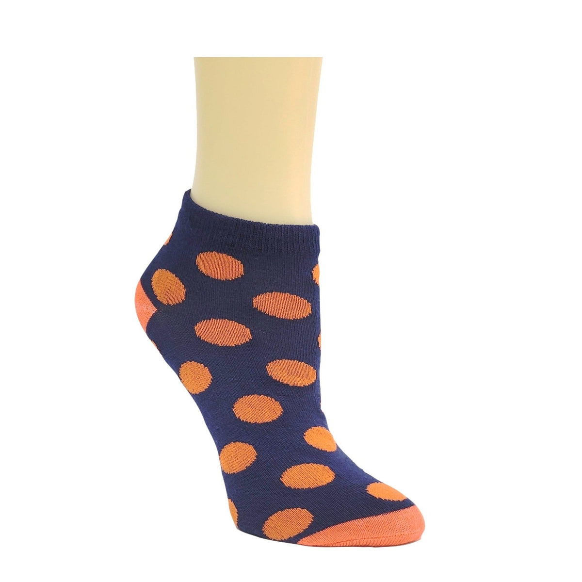 Colorful Polka Dot Patterned Ankle Socks (Adult Medium - Women's Shoe Sizes 5 - 10)