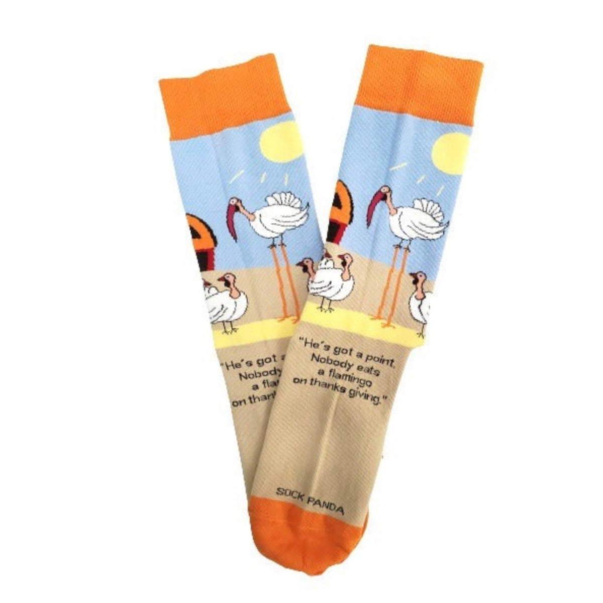 Comical Thanksgiving Turkey Socks from the Sock Panda