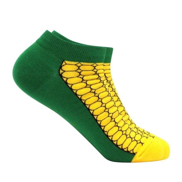 Corn of the Cob Ankle Socks from the Sock Panda