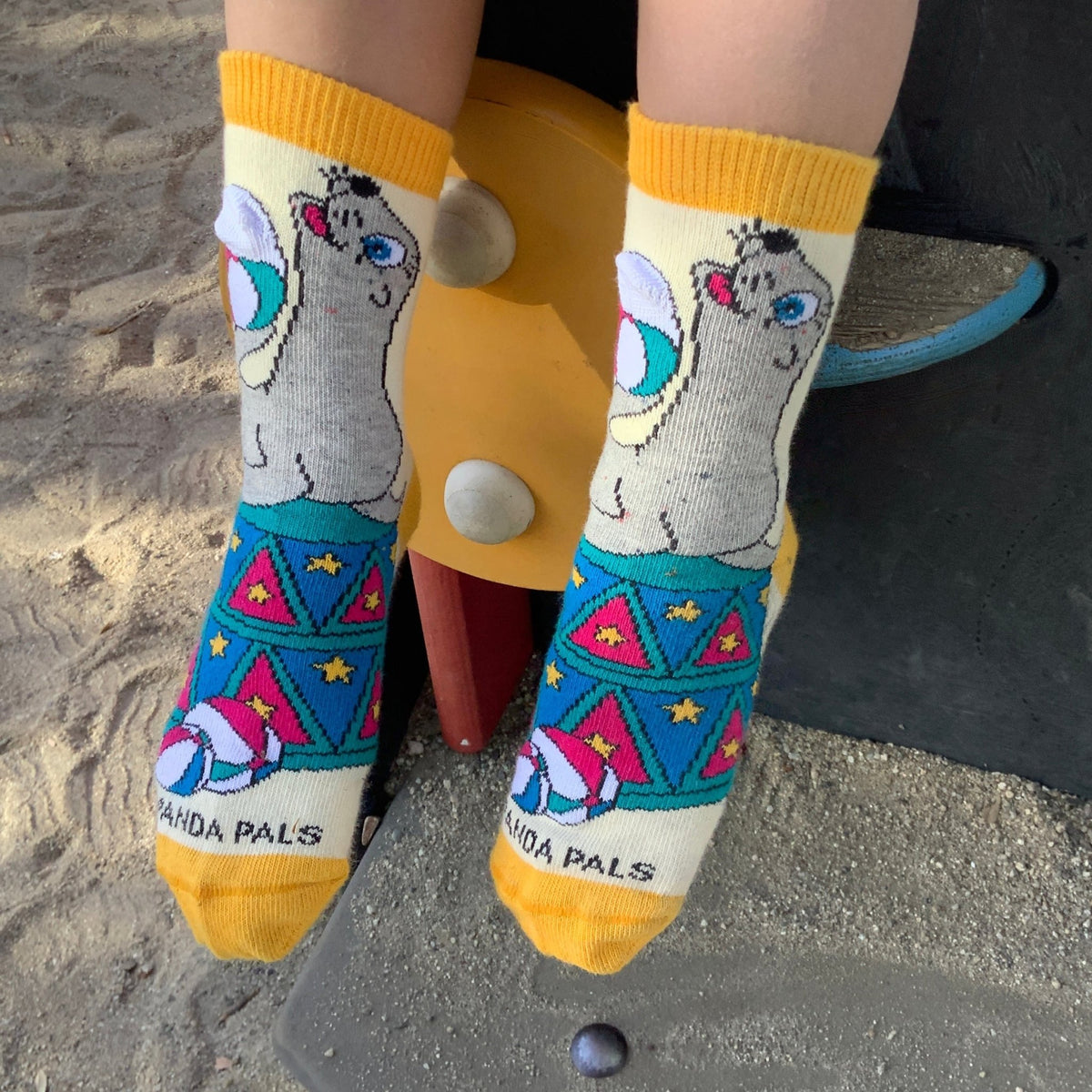 Curious Sea Lion Socks from the Sock Panda (Ages 3 - 5)