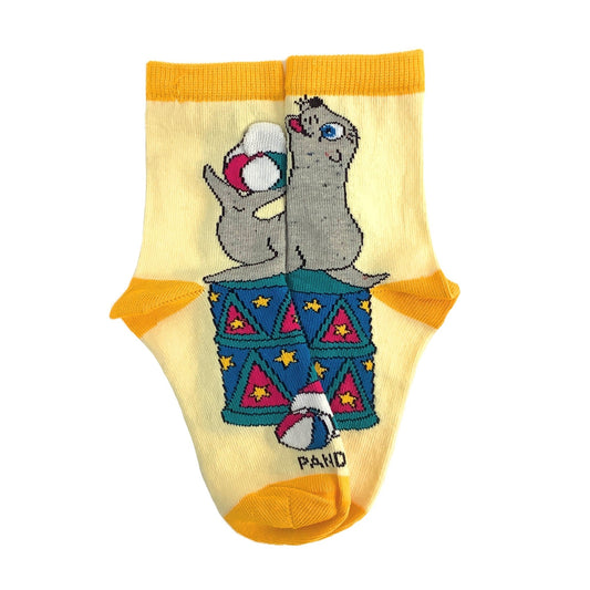 Curious Sea Lion Socks from the Sock Panda (Ages 3 - 5)