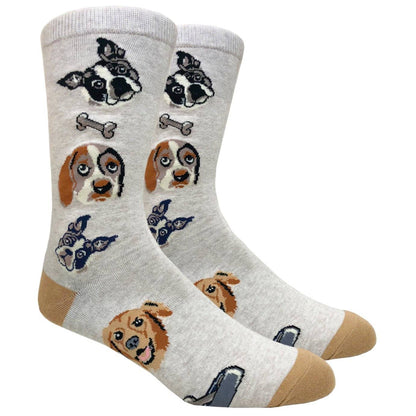 Dog Lovers Socks (Beige) from the Sock Panda