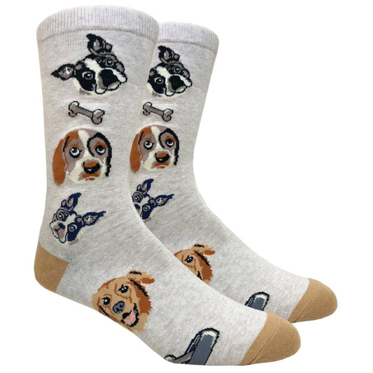 Dog Lovers Socks (Beige) from the Sock Panda