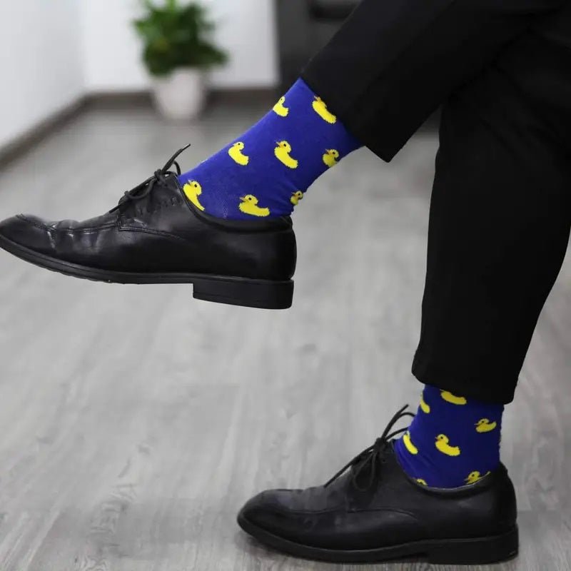 Duck Pattern Socks from the Sock Panda (Adult Large - Men's Shoe Sizes 8 - 12)