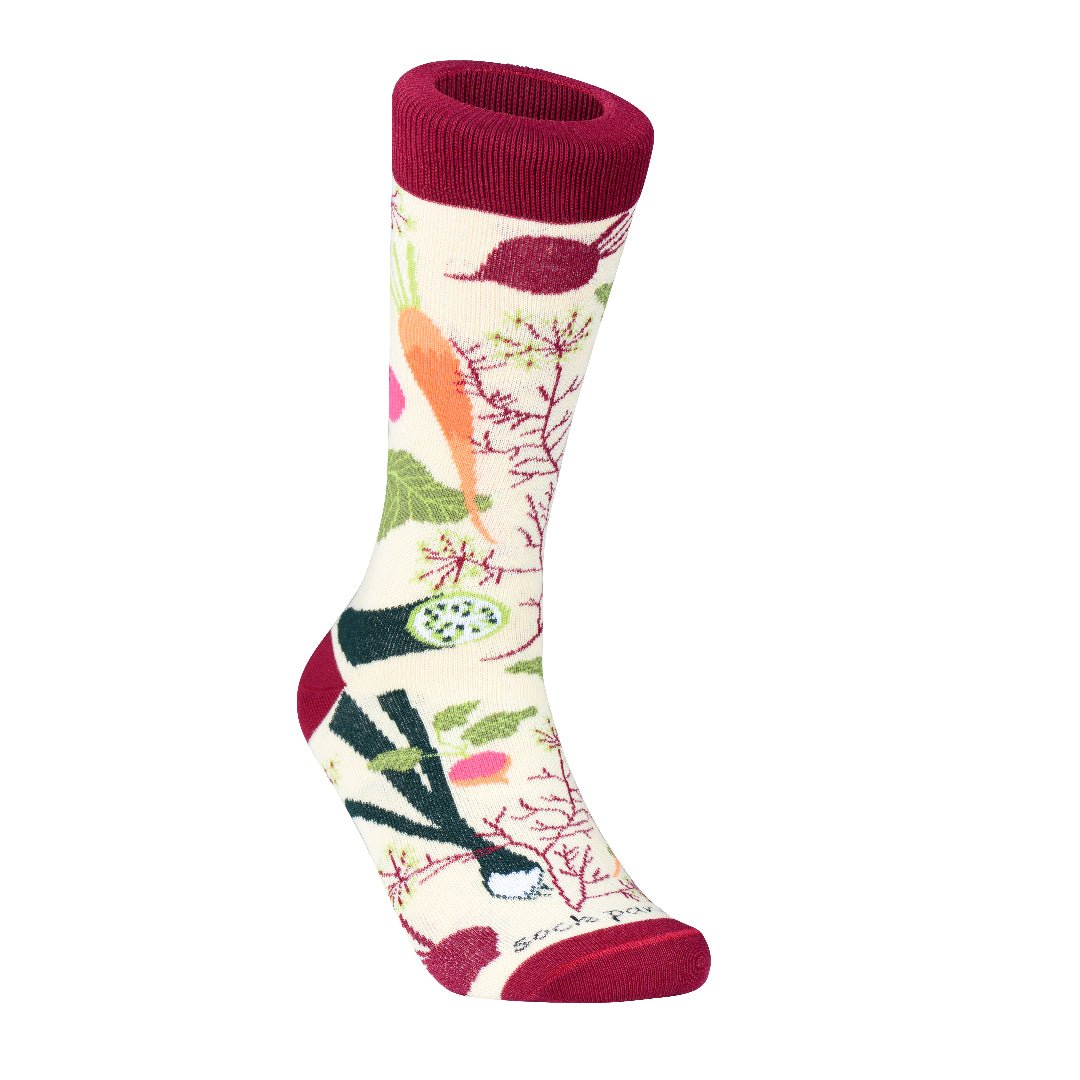 Fall Vegetable and Fruit Socks (Adult Medium - Women's Shoe Sizes 5 - 10) - Sock Panda