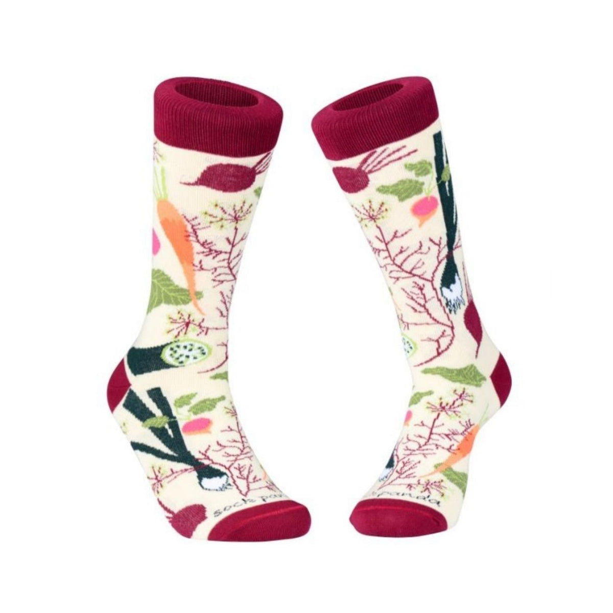 Fall Vegetable and Fruit Socks (Adult Medium - Women's Shoe Sizes 5 - 10) - Sock Panda
