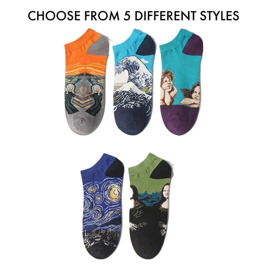 Famous Art Ankle Socks from the Sock Panda