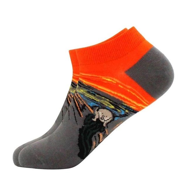 Famous Art Ankle Socks from the Sock Panda - Scream