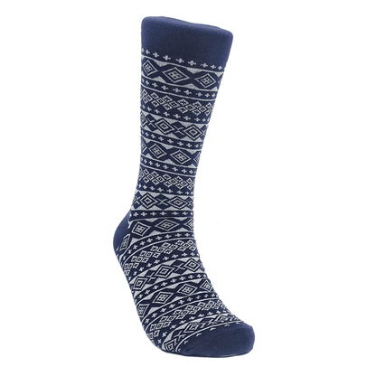 Festive Fair Isle Holiday Pattern Socks (Adult Large - Men's Shoe Sizes 8 - 12)