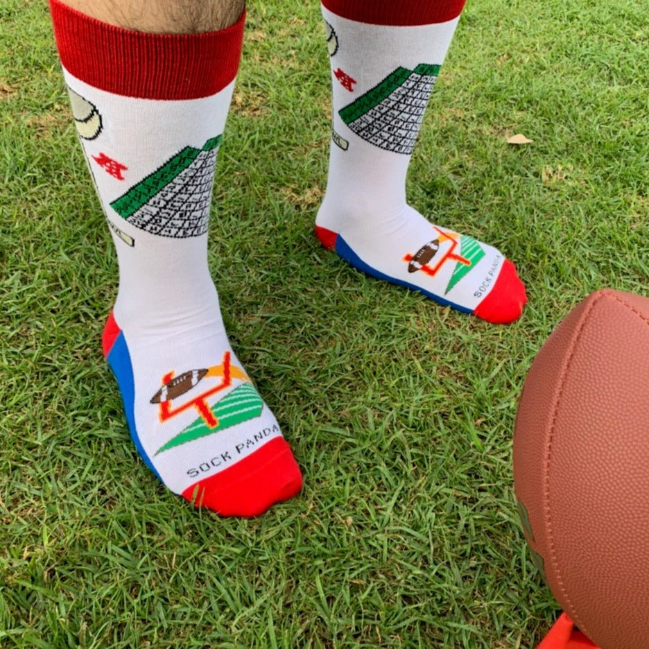 Football Bowl Numbers Pool Socks from the Sock Panda (Adult Large)