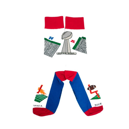 Football Bowl Numbers Pool Socks from the Sock Panda (Adult Large)