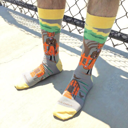 Fox Guarding the Henhouse Socks - Sock Panda
