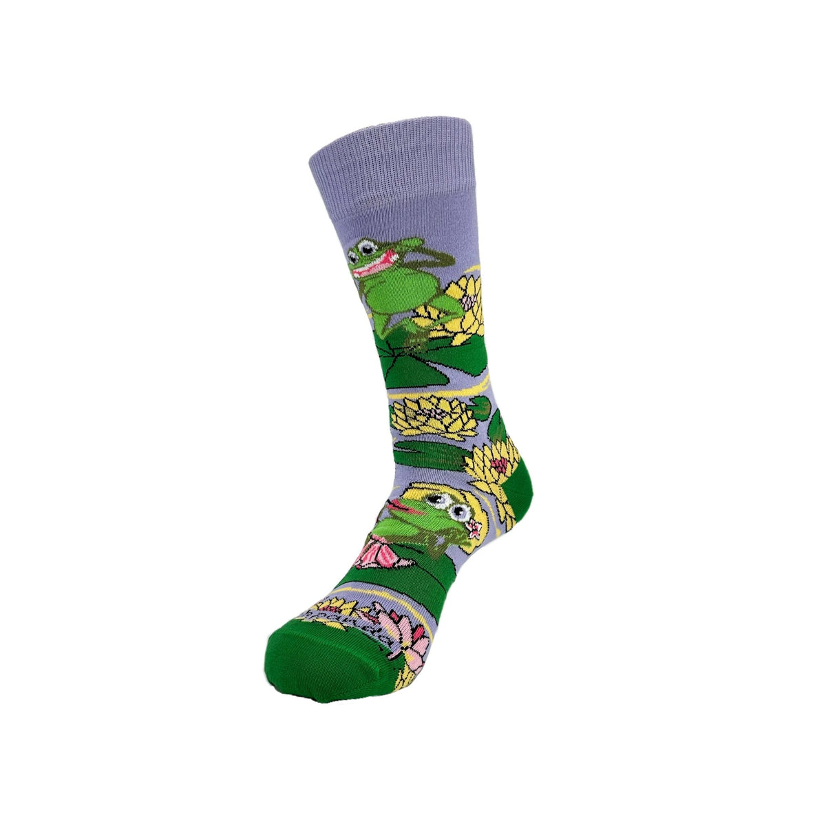 Frog Vanity Socks from the Sock Panda (Adult Medium - Women's Shoe Sizes 5 - 10)