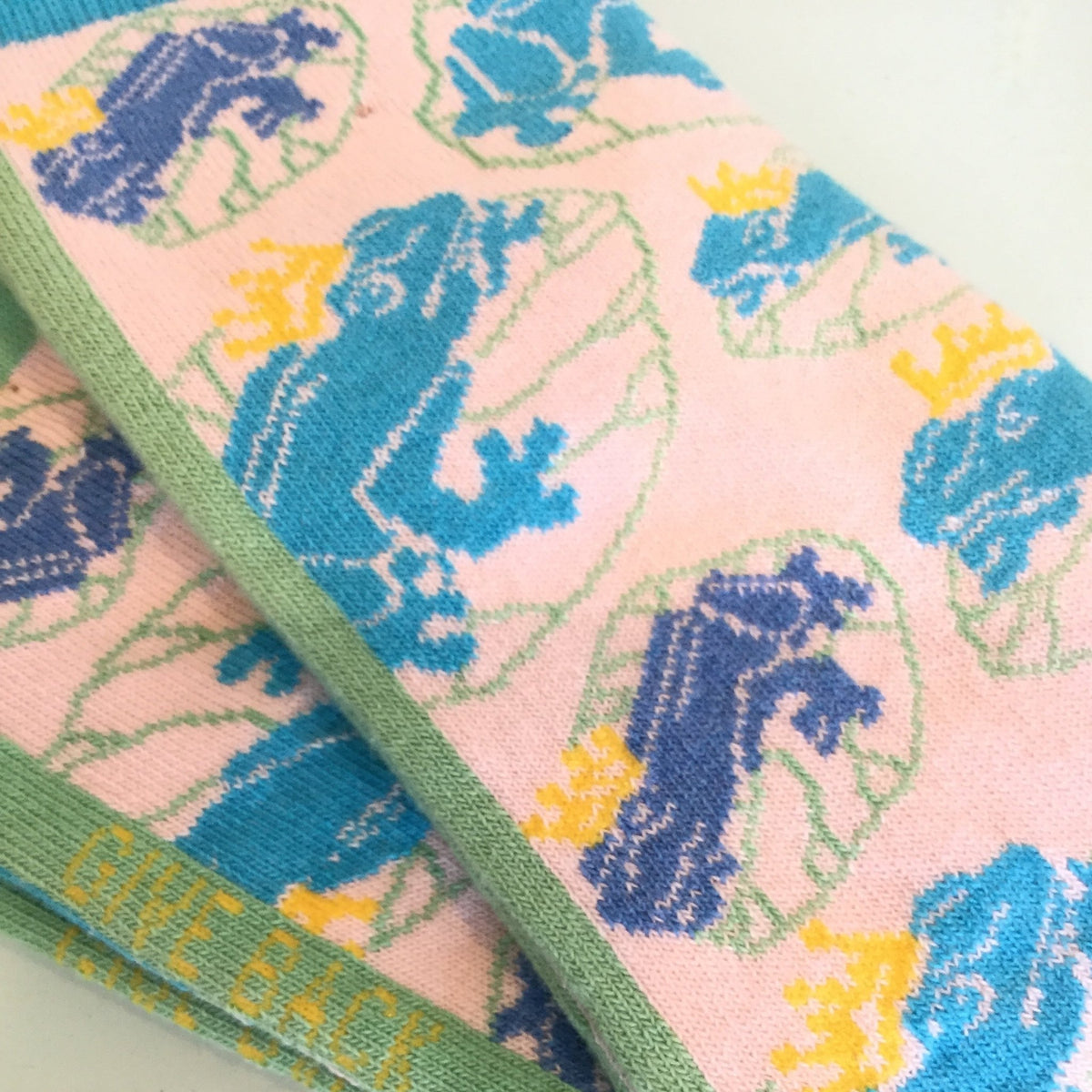 Frogs on a Lily Pad Socks (Frog Prince Fairy Tale) from the Sock Panda