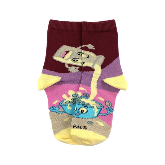 Fun Cereal and Milk Sock (Ages 3 - 7) from the Sock Panda
