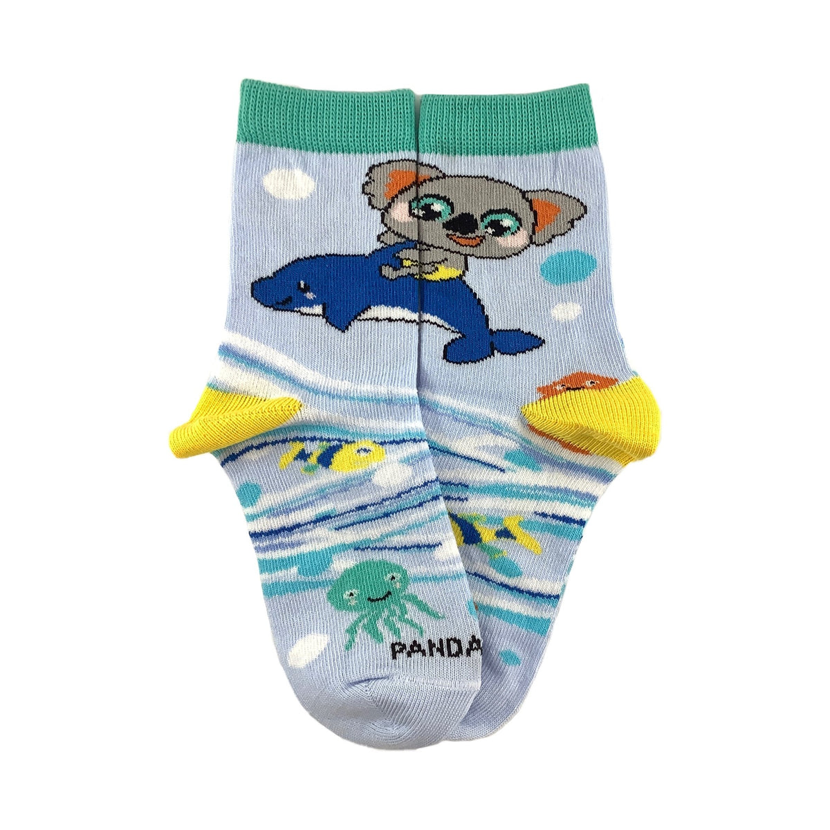 Fun Koala on a Dolphin Socks from the Sock Panda (Ages 3 - 7)