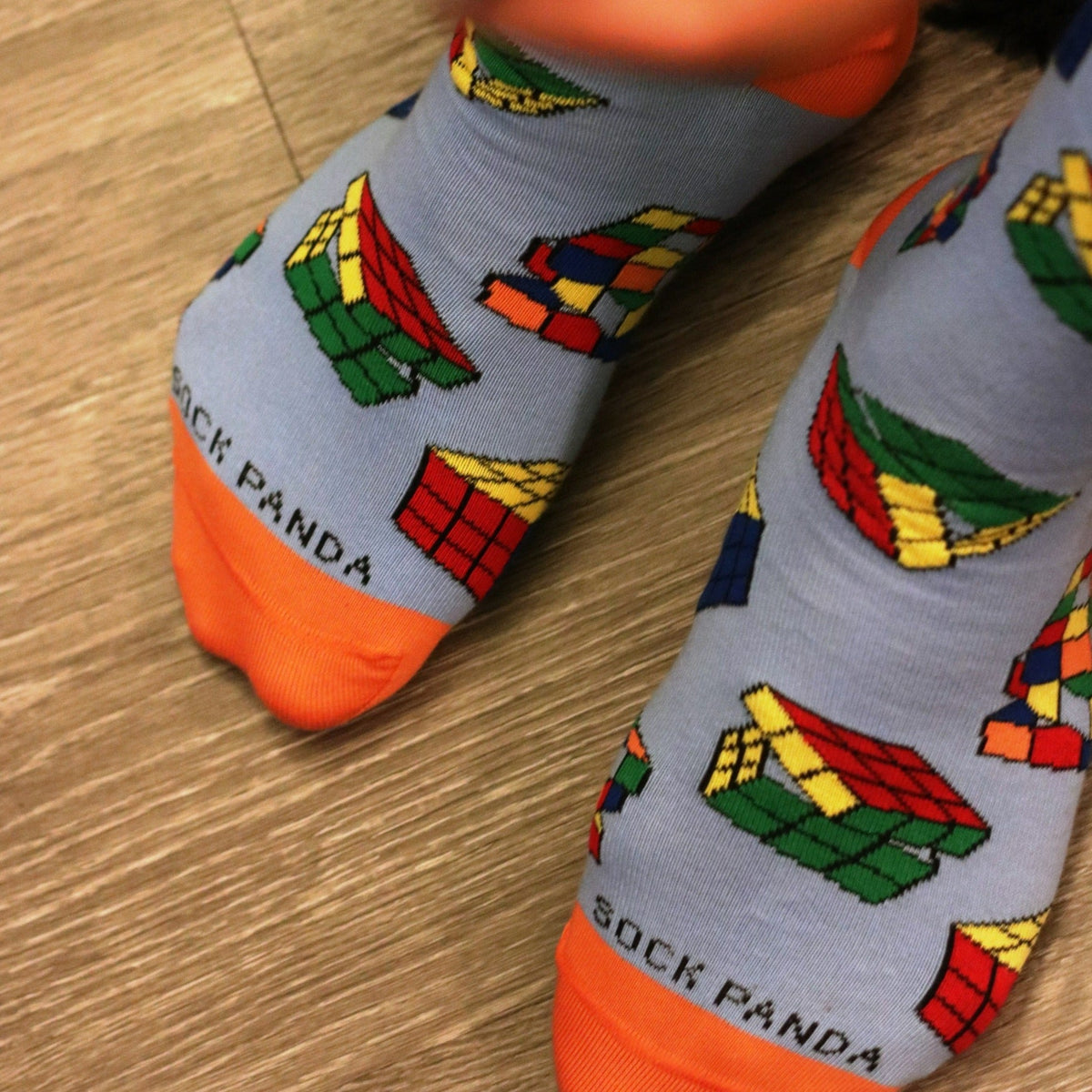 Fun Puzzle Cube Socks from the Sock Panda (Adult Large - Men's Shoe Sizes 8 - 12)