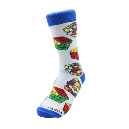 Fun Puzzle Cube Socks from the Sock Panda (Adult Small - Shoe Sizes 2-5)