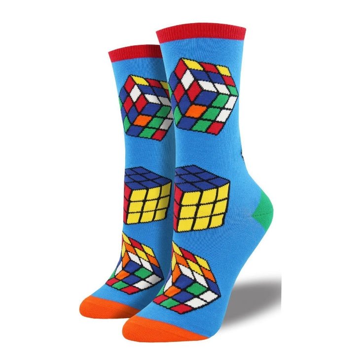 Fun Puzzle Cube Socks - Sock Panda (Adult Large - Men's Shoe Sizes 8 - 12)