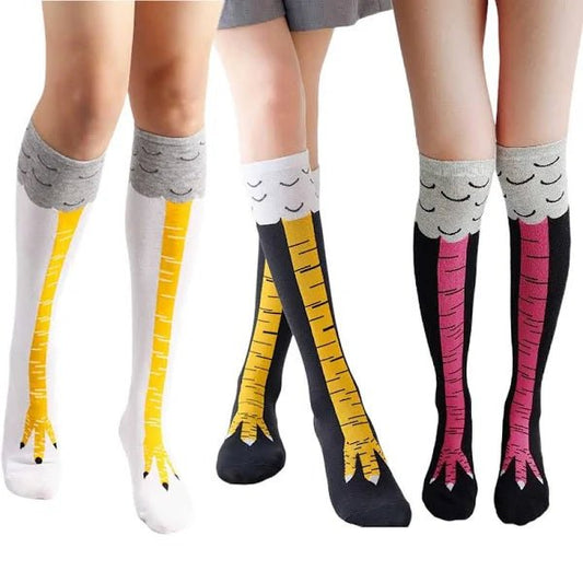 Funny Chicken Leg Socks (Knee High)