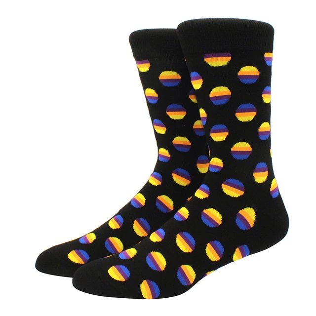 Geometric Sunset Pattern Socks from the Sock Panda (Adult Large - Men's Shoe Sizes 8 - 12)