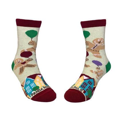 Gingerbread Man Sock Set for Kids (Ages 3 - 7)