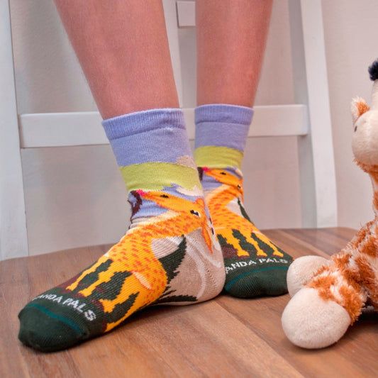 Giraffe Loves Veggie Socks (Ages 3 - 7) from the Sock Panda