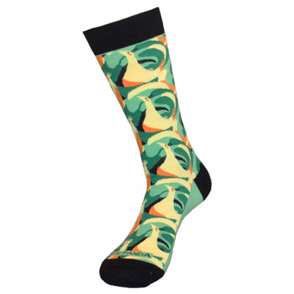 Graceful Peacock Pattern Socks from the Sock Panda