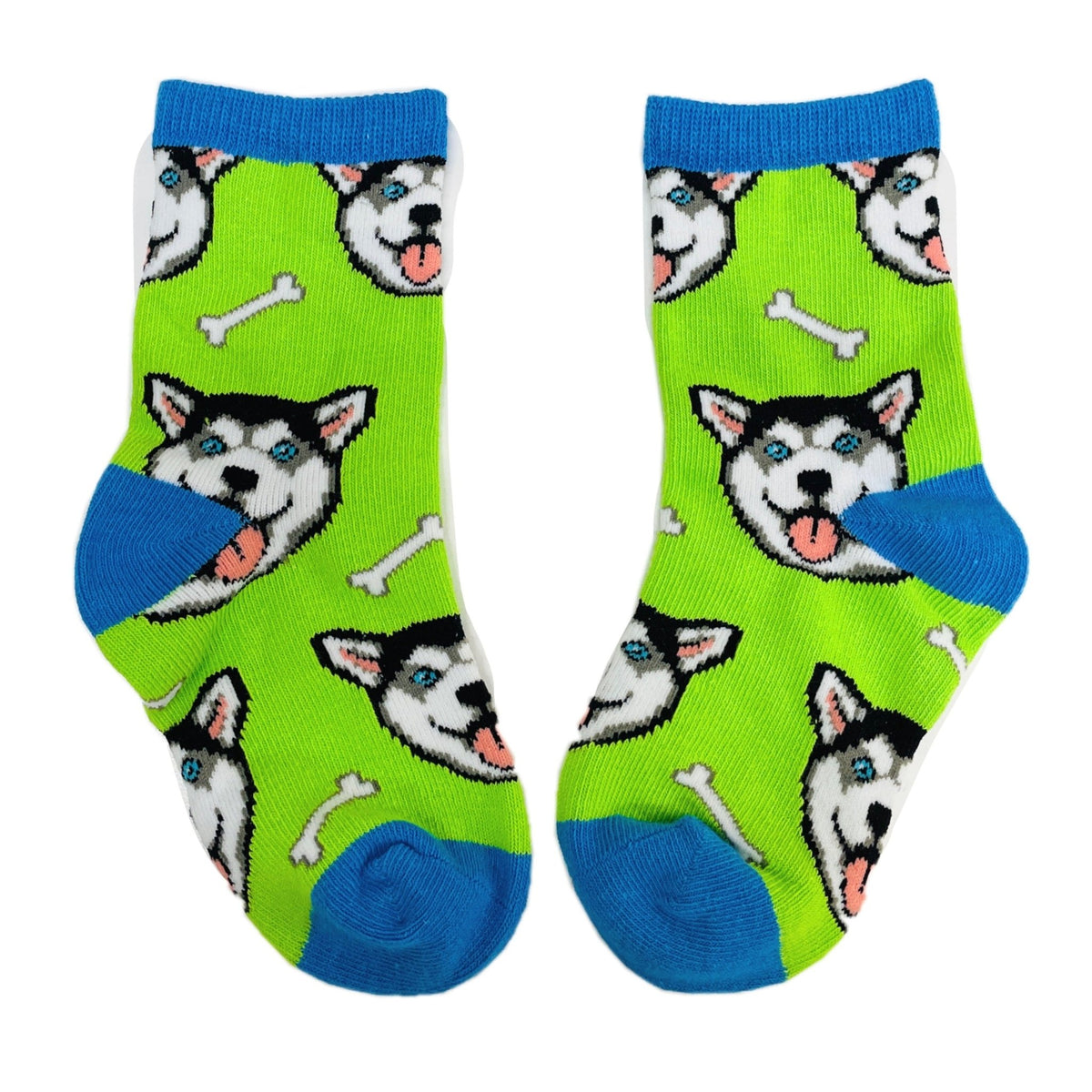 Happy Husky Dog Kids Socks (Ages 0 - 1) (1 - 2)