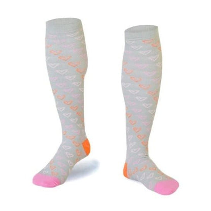 Heart Patterned Knee High (Compression Socks)
