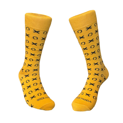 Hugs and Kisses (xoxo) Love Patterned Socks from the Sock Panda