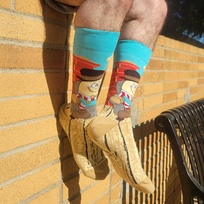 Humpty Dumpty Sits in a Chair Socks from the Sock Panda (Adult Large - Men's Shoe Sizes 8 - 12)