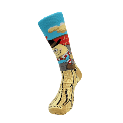 Humpty Dumpty Sits in a Chair Socks from the Sock Panda (Adult Large - Men's Shoe Sizes 8 - 12)